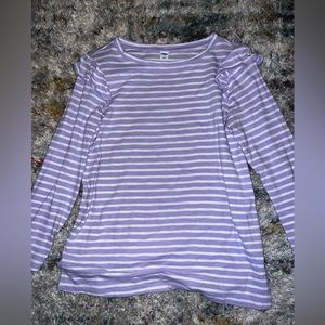 Purple and white Old Navy spring long sleeve